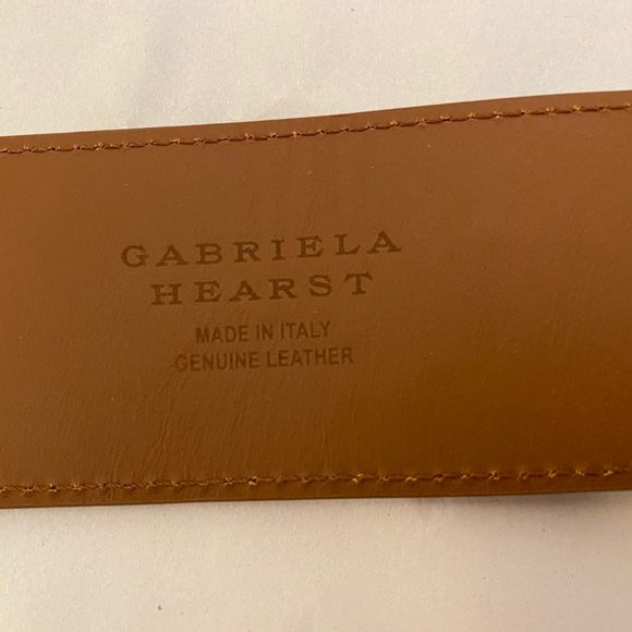 GABRIELA HEARST Saddle Buckle Belt, Cognac - Picture 5 of 5